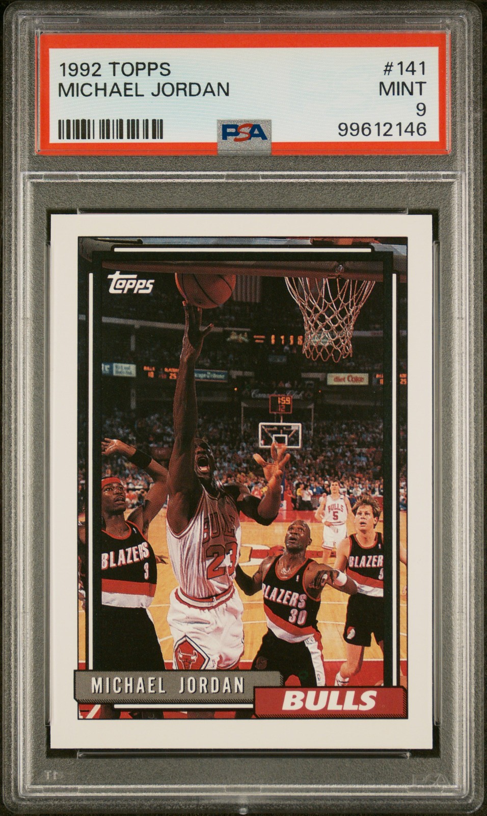 1992 TOPPS #141 MICHAEL JORDAN PSA 9