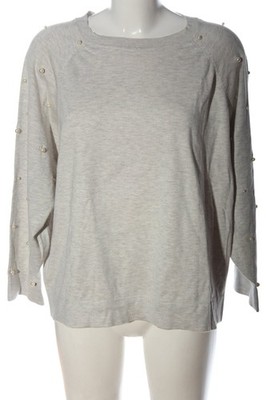 ZARA KNIT Strickpullover Damen Pullover Gr. DE 38 hellgrau Casual-Look