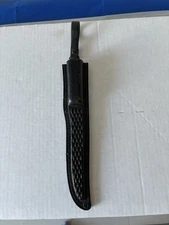 VINTAGE  Made In Japan  FIXED BLADE FISH KNIFE  LEATHER SHEATH ONLY-10 in