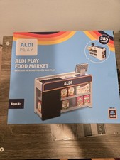 ALDI PLAY Food Market Toy   New In Box   Pretend Grocery Store Playset