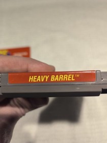 Heavy Barrel NES tested/works, with instructions and dust sleeve 