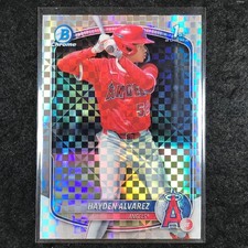 2025 Bowman Baseball HAYDEN ALVAREZ Chrome Prospect 1st Bowman X-Fractor #12