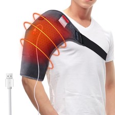 Heated Shoulder Wrap USB Powered Heat Pad for Shoulder Pain Muscle Relief