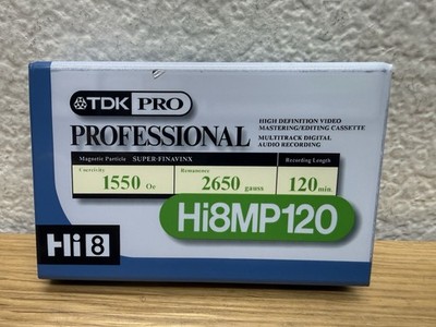 TDK PRO Hi8MP120 High Resolution Video 8-track Digital Audio Tape Professional