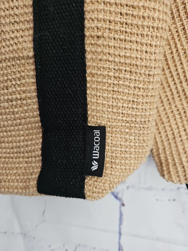 Cartera Wacoal de fibra natural y yute con 2 asas con correa desmontable a presión o cremallera Foto 4 de 4