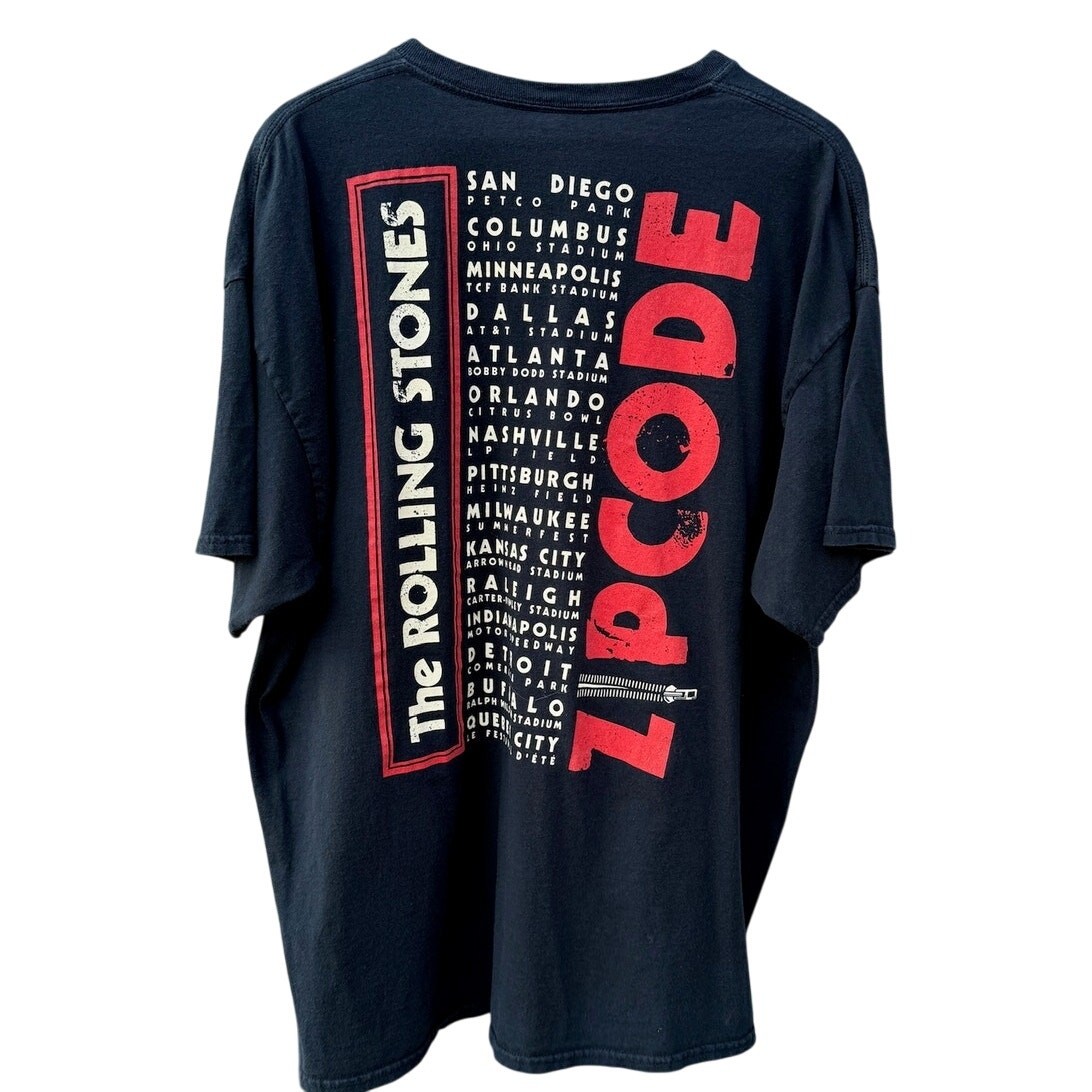 Rolling Stones Lips Zipcode 2015 Tour Double Side… - image 2