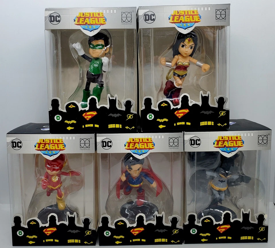 Brand New! Complete Set of 5 DC Comics Justice League 3” Batman Superman Mint!🔥 - Image 4 of 4