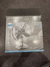 Desk Fan 12 - Daewoo - Chrome 3 Speed