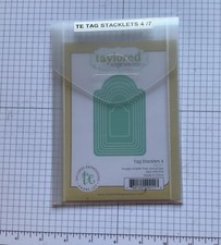 TAYLORED EXPRESSIONS TAG STACKLETS 4 DIE SET FULL SET OF 7 IN STORAGE ENVELOPE