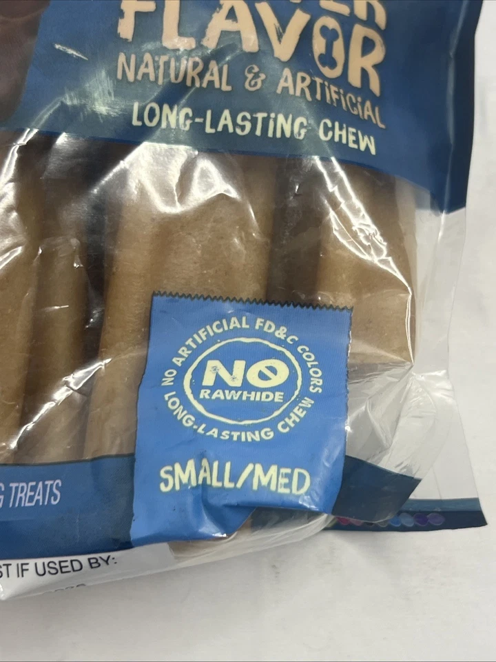 Golosinas Purina pequeñas y medianas para perros con masticables naturales de mantequilla de maní, bolsa Foto 3 de 4