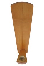 Markenlos Portacandele Vintage Legno Marrone Ottone Mid-Century Retro