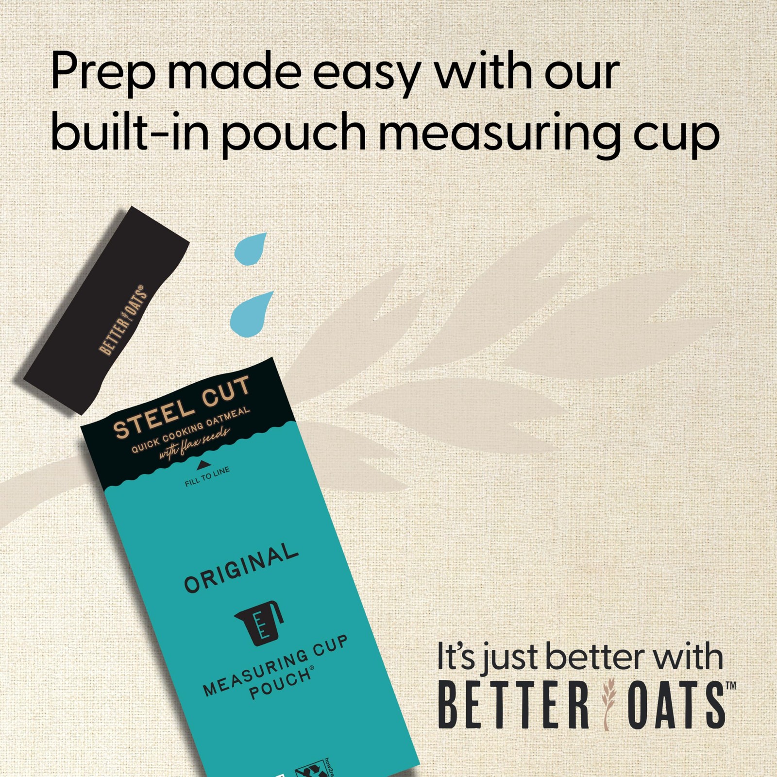 Better Oats Steel Cut Instant Oatmeal Original Flavor 10 Pack