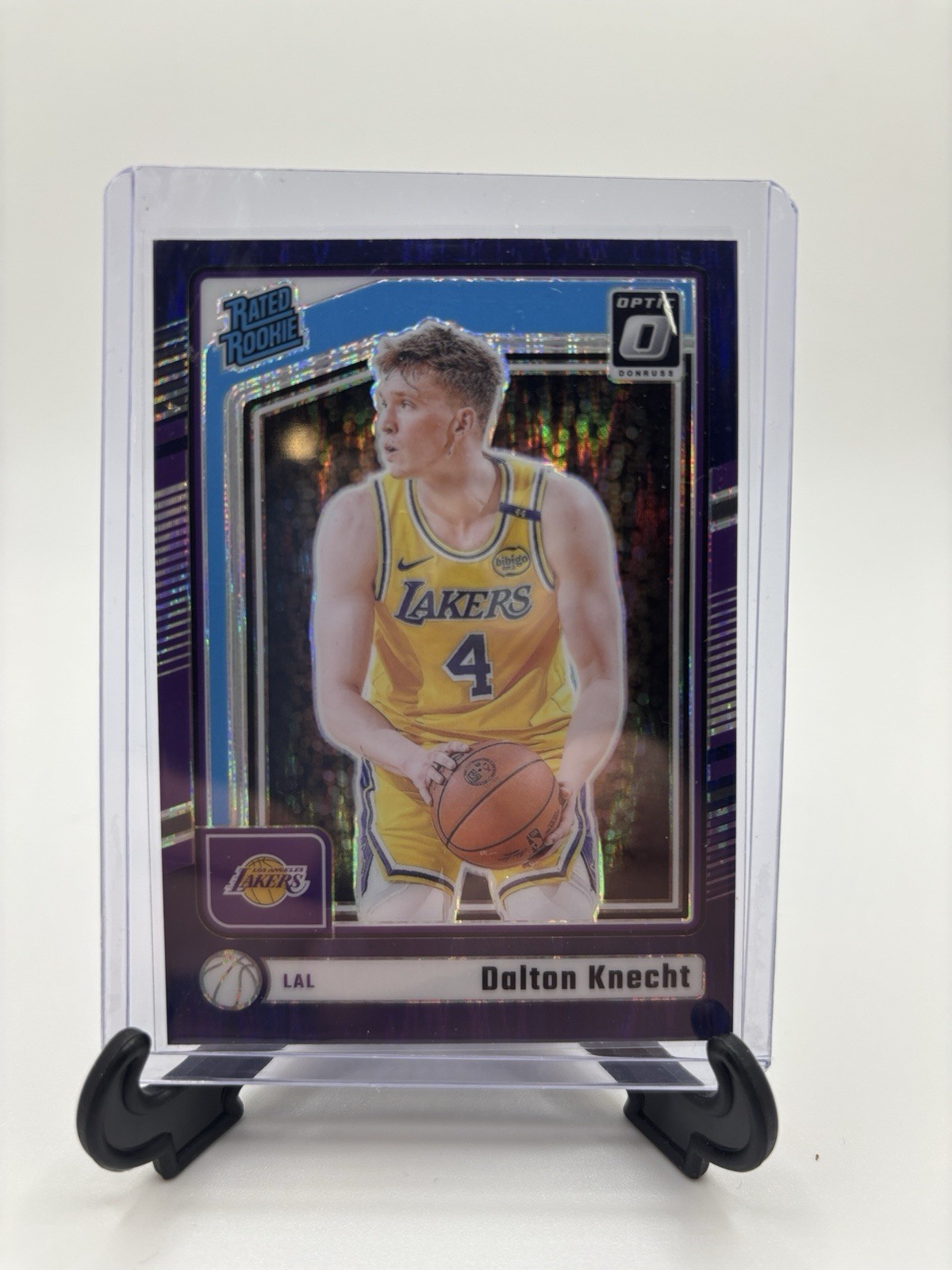 2024-25 Donruss Optic Dalton Knecht Rated Rookies PURPLE HOLO PRIZM (RC) #256