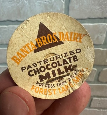 Milk Bottle Cap - Banta Bros Dairy Farm - Forest Lake, (Minnesota) MN - Chocolat