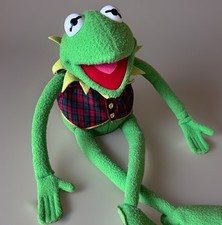 VTG Muppets Kermit The Frog Eden Plush Toys Jim Henson 24" Christmas Outfit 90's