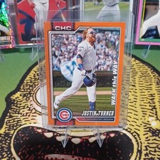 Topps 2026 Update Series Walk this WAY Justin Turner Orange/25 Chicago Cubs SSP 