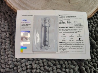 New Rodan + Fields Total RF Serum Super Skin Cell Energizer 0.75ml / 0.02 fl oz