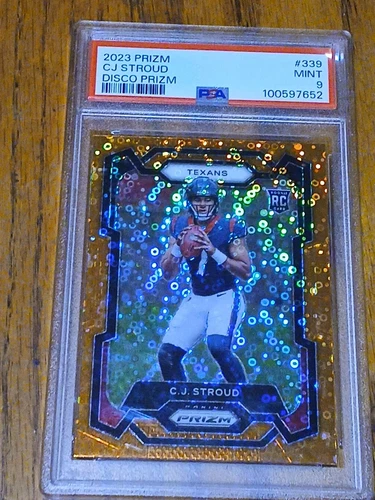 2023 0rizm Cj Stroud Disco Prizm #339 Psa9