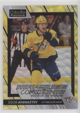 2023-24 O-Pee-Chee Platinum Marquee Rookies Neon Yellow Surge Egor Afanasyev e9p