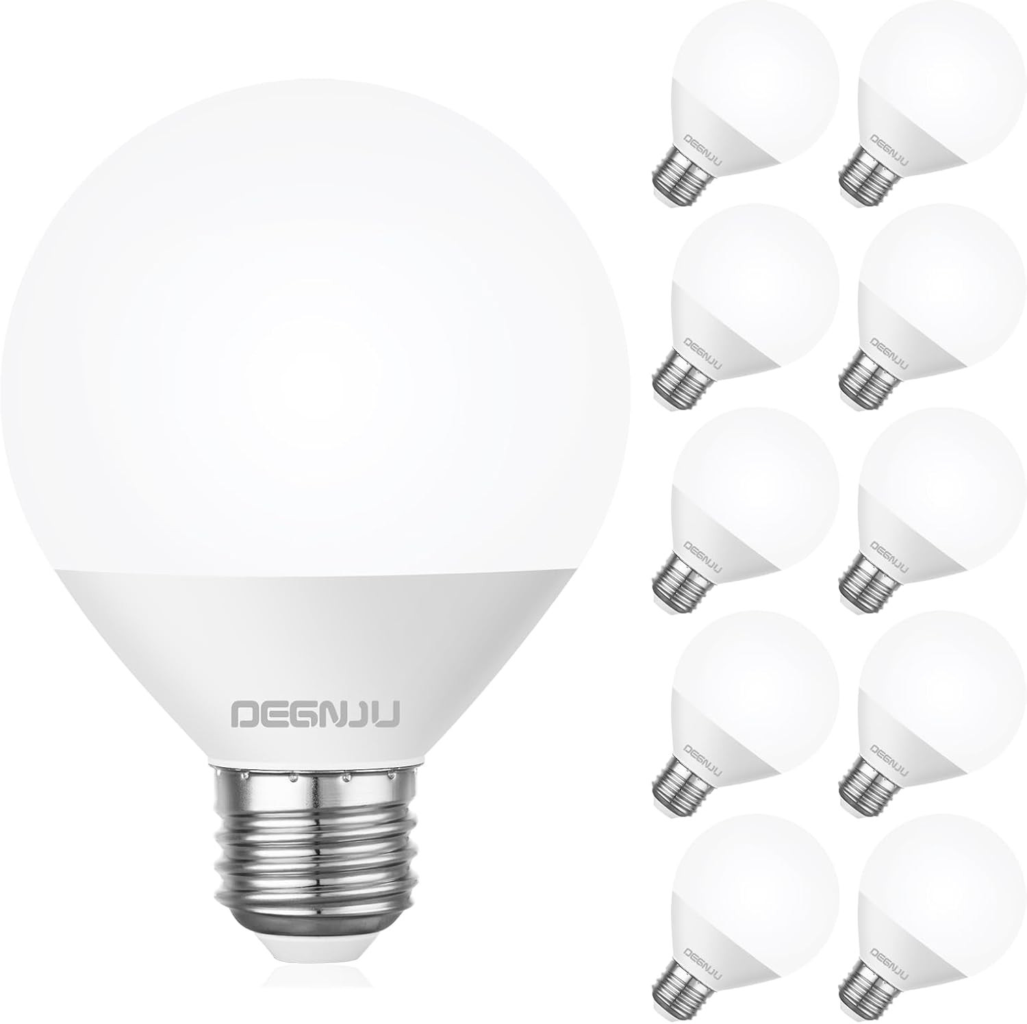 , 60w Equivalent, Bathroom Light Bulbs 4000k Cool White, 8