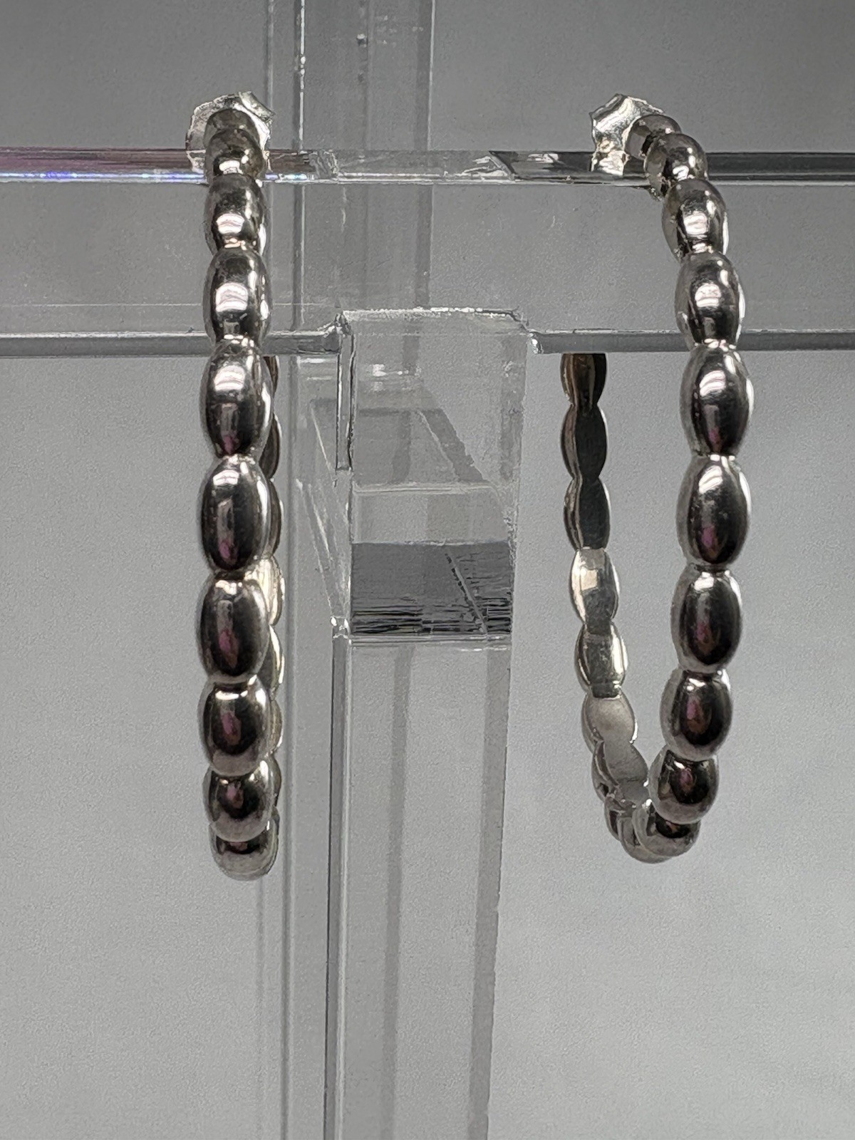 Silver Hoops 925 - image 1