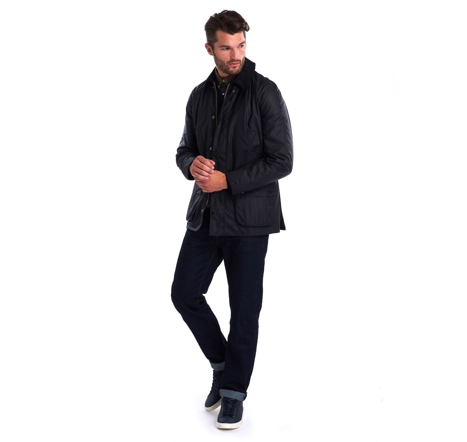 Barbour Men's Ashby Wax Jacket (Black, XXXL) image 4