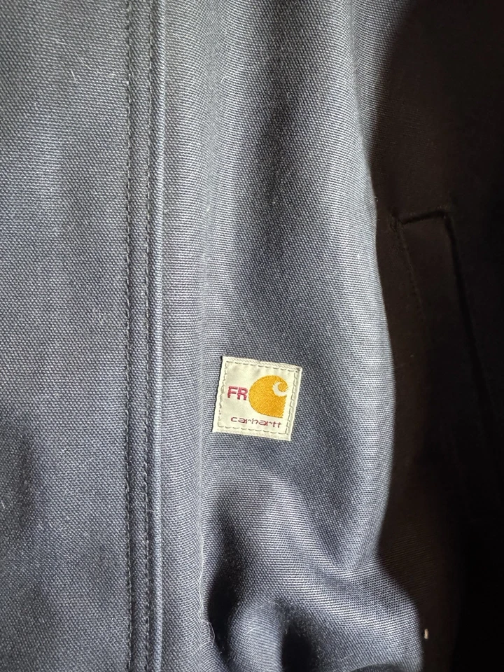 Chaqueta Carhartt FR Para Hombre Talla Grande Azul 101621 410 Logo Nueva Sin Etiquetas Foto 3 de 4