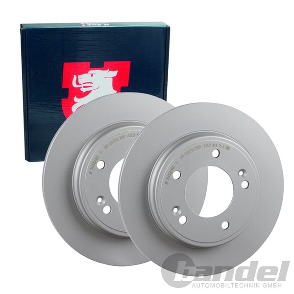 2X JP Group Bremsscheiben Ø262Mm Voll Hinten Passend FüR Hyundai Elantra I20-image