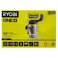 Ryobi RTR18-0 - Fresa superiore a batteria 18 V ONE+ (senza batteria e caricabatteria) compatta