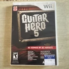 Guitar Hero 5 (Nintendo Wii, 2009) Tested No Manual