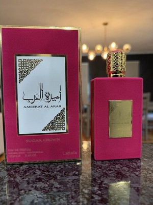 Lattafa Ameerat Al Arab Sugar Crown Eau de Parfum Spray 3.4 fl oz Regular Size