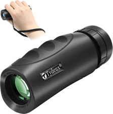 10X25 Waterproof Compact Monocular - Small High Powered Telescope Monoculars - C
