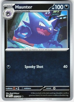 Haunter Reverse Holo ME02: Phantasmal Flames 055/094 NM Rianti Hidayat