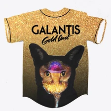 Galantis gold dust rave baseball jersey for EDM