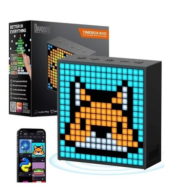 Divoom Timebox Evo Smart Bluetooth Lautsprecher Pixel Art Design, App Steuerung