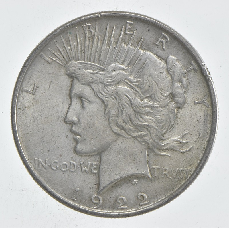 Better - 1922 Peace Silver Dollar - 90% US Coin *209