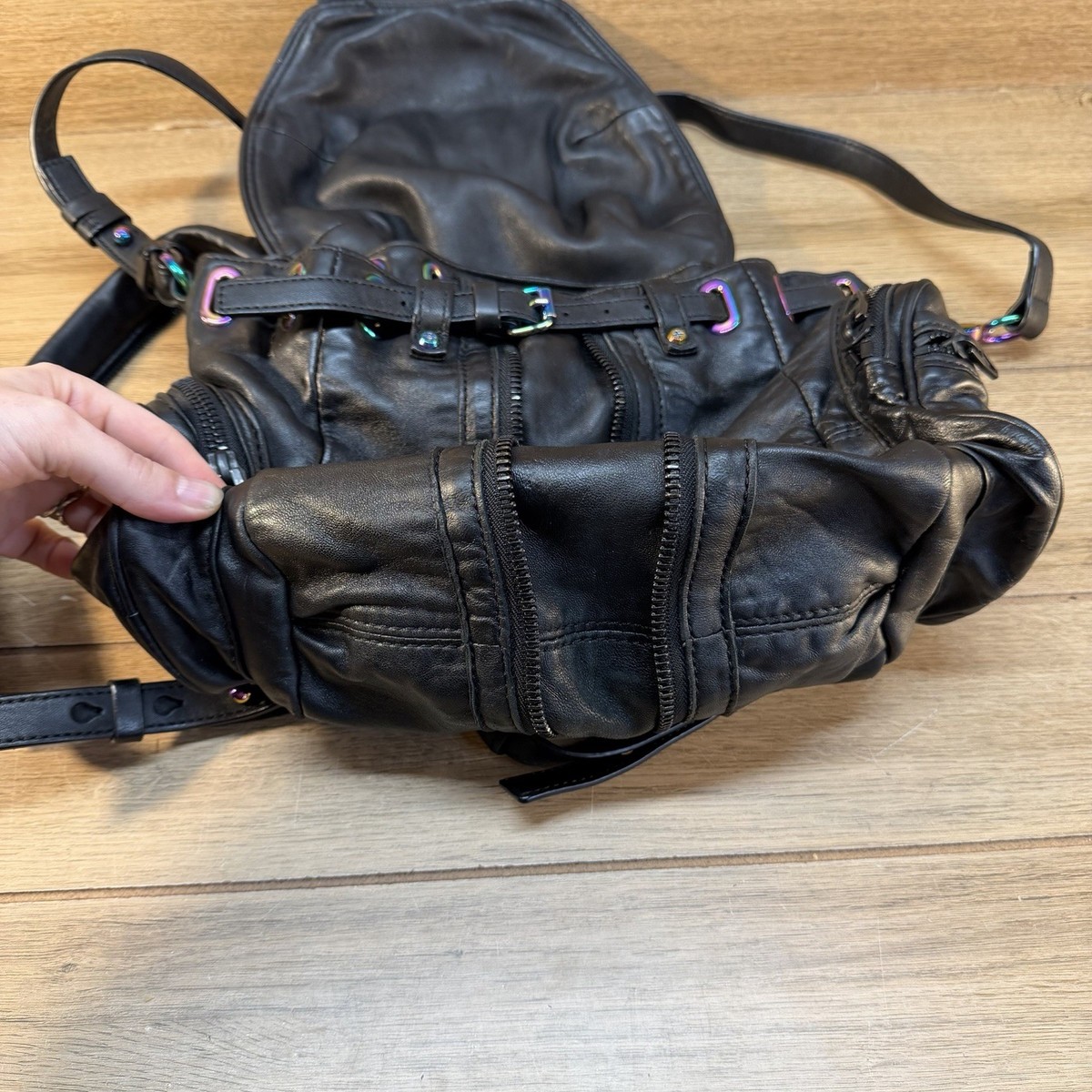 Alexander Wang Lambskin Marti Backpack Shoulder Bag  display picture 2