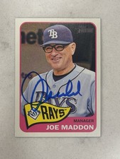 Signed Joe Maddon Topps 2014 #66 Card. Signed In Person