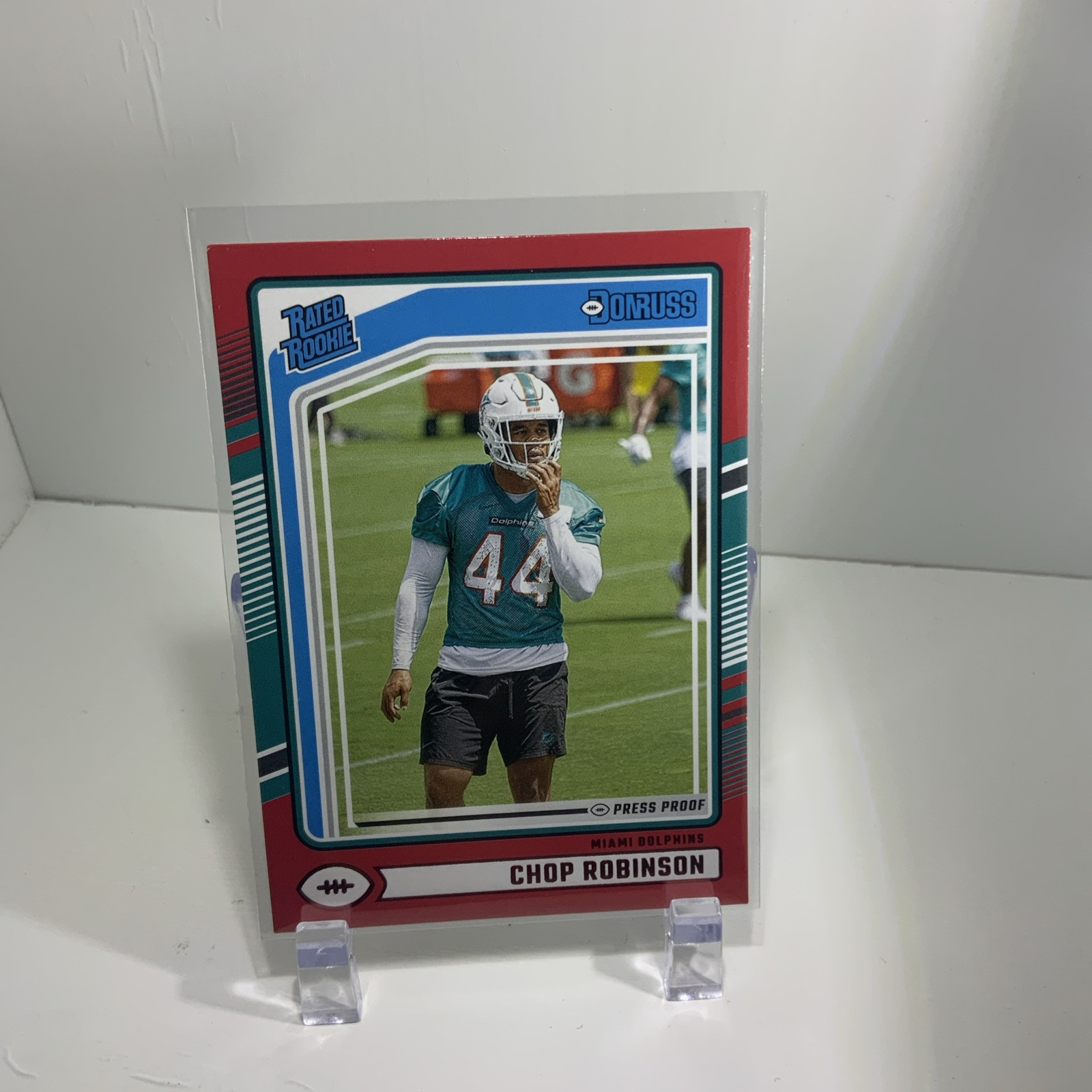 2024 Panini Donruss - Rated Rookie Red Press Proof #351 Chop Robinson (RC)