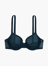 NWT Cuup Bra The Demi Mesh Ocean Sz 34D