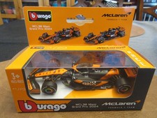 1:43 Bburago F1 MCL38 Miami Lando Norris 4 McLaren Formula 1 Racing Car 2024