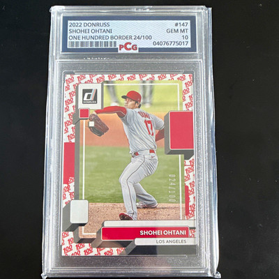 2022 Panini Donruss Shohei Ohtani One Hundred #147 Angels 24/100 Parallel