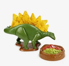 Funwares NACHOsaurus Chip and Dip Snack Dish Set Nacho Dinosaur Dino Party