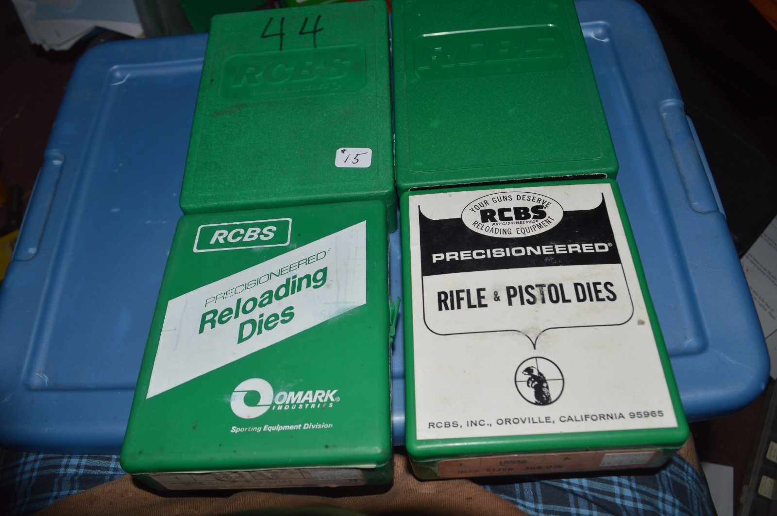 Reload Box Di LOT #44 4 PC. RCBS EMPTY RELOADING DIE BOXES | eBay