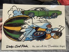 Nos 1969 Dodge Scat Pack Bee Promo Puzzle Mopar Dealer 69 Charger Rt Dealership