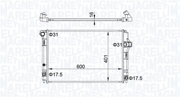 MotorküHler WasserküHler Magneti Marelli 350213208300 FüR Toyota Yaris Hybrid-image