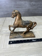 Antique Cast Metal Horse Doorstop Weight 2 Pounds 4 Ounces