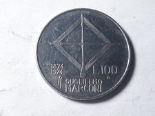 100 LIRE   1974 ITALY Guglielmo Marconi