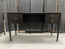 Swoon Reyna Pedestal Desk, Charcoal & Brass RRP519