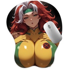 3D Mousepad Oppai Mouse pad with Wrist Rest Pain Relief Anime Manga pad Rogue